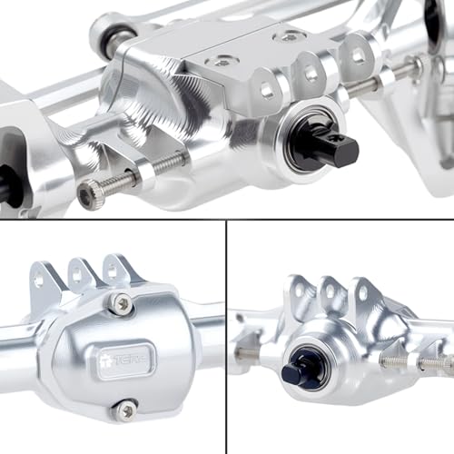 Aluminum +4mm Extended Front Rear Portal Axles Set Assembly for Redcat Ascent-18 1/18 Scale RC Crawler Upgrades