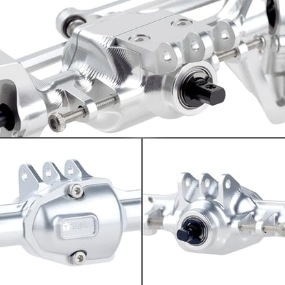 Aluminum +4mm Extended Front Rear Portal Axles Set Assembly for Redcat Ascent-18 1/18 Scale RC Crawler Upgrades