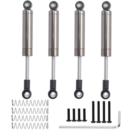 Alloy front rear built in spring shock absorber damper upgrade parts for 1/18 Axial UTB18 Capra trail buggy crawlers,Replace of # AXI213004 AXI213000(Titanium)