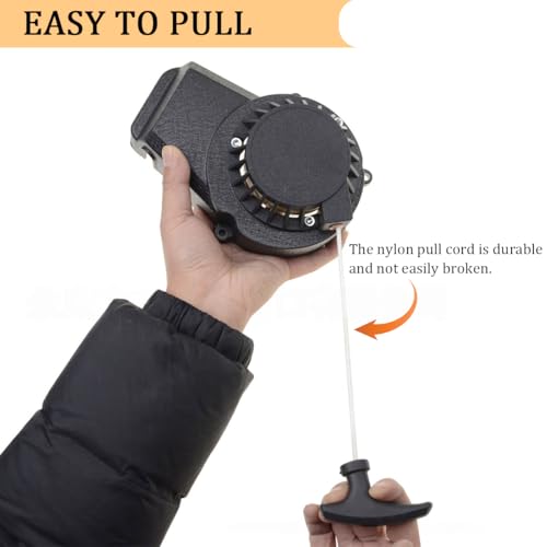 ATV Pull Starter Recoil Assembly, Recoil Start lgnition Coil with Pull Cord, 4 Wheeler Go Kart Parts Accessories, Compatible with 2 Stroke 47cc 49cc 50cc Engine Pocket Dirt Bike ATV