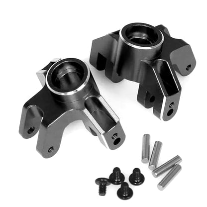 Aluminum Front Steering Cup RC Upgraded Parts for LOSI 1/18 Mini LMT 4X4 Brushed Monster Truck RTR-LOS01026 RC Car, Black - color: Black Front Steering Cup