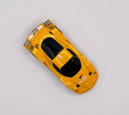 Mini RC 1:58 Scale Small Pocket Portable Micro Racing Car Can Miniature Coke Can Upgraded 2.4G Wireless Radio Remote Control for Multi-Users (Qty. 1 = 1 Can) (Yellow) - color: Yellow