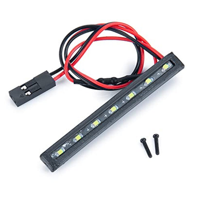 RC-Hub 7LEDs Roof Light Bar Headlights for 1/24 Axial SCX24 AXI90081 | White Light,RC Upgrade Parts for SCX24 Deadbolt