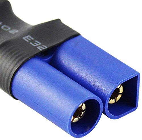 2Pairs EC5 to T Adapter Male Female Connector Plug Set Compatible with Arrma E-flite RC Car Truck Airplane Lipo Battery ESC Balance Charger Motor