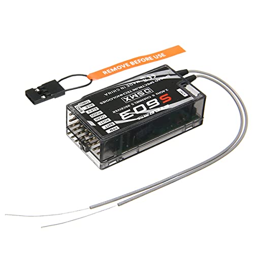6 Channel 2.4 GHz Air Receiver, DSM2/DSMX Compatible, Black