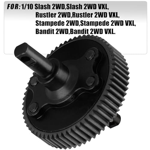 RC 48P&83T Upgrades Parts Spur Gear&Slipper Clutch&Transmission Gear&Slipper Rebuild Kit for 1/10 Slash/Rustler/Stampede/Bandit 2WD(VXL),Pressure Plate Hops up,Green - color: Green(48P&83T)