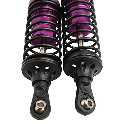 5862 Front & Rear Aluminum Alloy Shock Absorber for 1/10 Slash 4x4 Hoss Rustler Stampede Bandit VXL Nitro Shock Parts Replace of 3760 3762 SLA014 (4-Pack) (Purple) - color: Purple