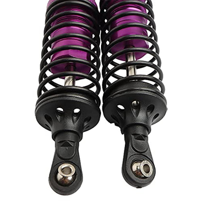 5862 Front & Rear Aluminum Alloy Shock Absorber for 1/10 Slash 4x4 Hoss Rustler Stampede Bandit VXL Nitro Shock Parts Replace of 3760 3762 SLA014 (4-Pack) (Purple) - color: Purple
