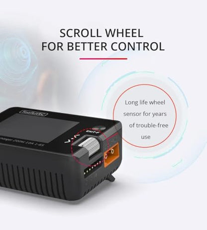 ToolkitRC M7 200W 10A 1-6S Lipo High Power Lithium Battery Multifunctional Balance Charger Discharger 2.0inch LCD for RC Drones (2PCS M7) - color: 2PCS M7