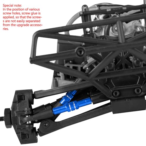 RC Adjustable Turnbuckles Links Upgrades Part for 1/16 Mini Slash 70054-1 RC Car.Front & Rear Aluminium Adjustable Turnbuckles Camber Toe Link Hops Up.Navy Blue - color: Navy Blue(for 1/16)