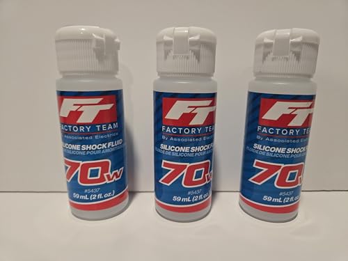 3 Pack Team ASSOCIATED 70wt 70 Silicone Shock Oil Fluid LOSI for ARRMA AXIAL LOSI RC CAR Truck