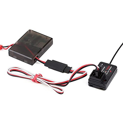 INJORA Metal Automatic Winch Wireless RC System for 1/10 RC Crawler (Grey) - color: Grey