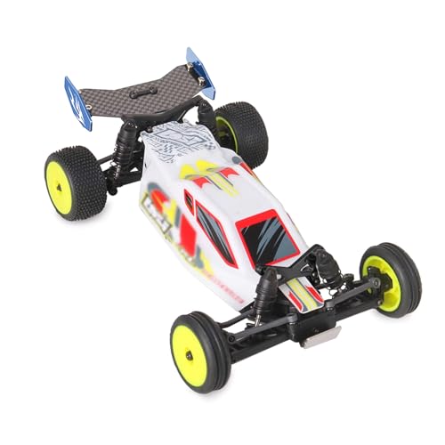 RC Rear Wing Carbon Fiber RC Tail Wing for Losi 1/24 Micro-B 2WD Buggy RC Car Upgrade Parts (Blue) - color: Blue
