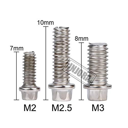 INJORA 300PCS M2 M2.5 M3 Metal Screw Kit for 1.9" 2.2" Beadlock Wheel(setA)