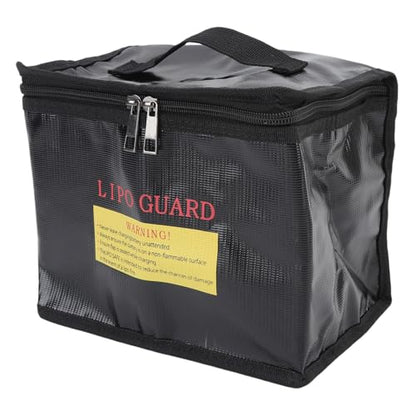 Fireproof RC Battery Storage Bag | Explosion Proof Safe Pouch with Handle and Zipper for Charging
