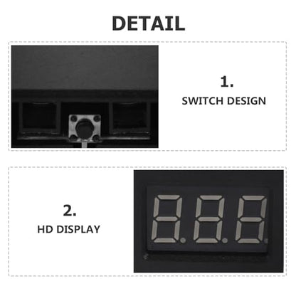 Digital Battery Capacity Checker and Low Voltage Alarm for 1-8s Lithium Batteries with LCD Display Black Suitable for Rc Model