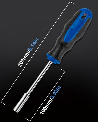 31PC 1/4 Inch Magnetic Nut Driver with Phillips Flat Hex Torx Bits | Nut Driver, Phillips, Flat/Slotted, Hex and Torx Bits, Screwdriver Handle for Holding 1/4 Bits, CR-V Steel - style: 31pc