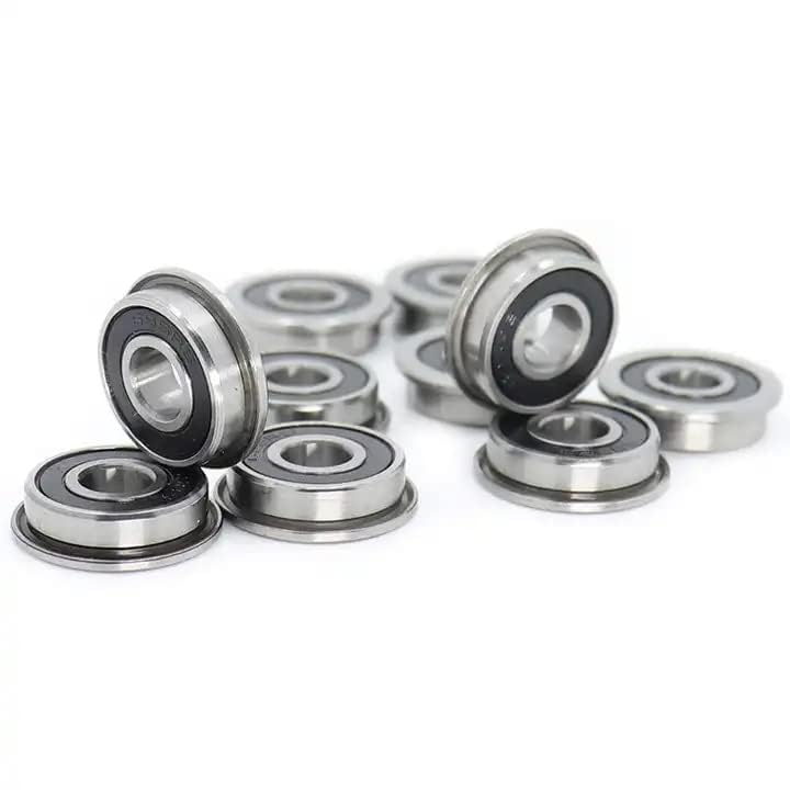 10Pcs F695 2RS Bearing 5 * 13 * 4mm ABEC-7 Flanged Miniature F695 RS Ball Bearings F695RS for VORON Mobius 2/3 3D Print
