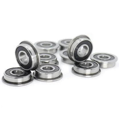10Pcs F695 2RS Bearing 5 * 13 * 4mm ABEC-7 Flanged Miniature F695 RS Ball Bearings F695RS for VORON Mobius 2/3 3D Print