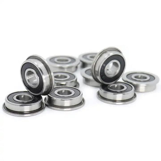 10Pcs F695 2RS Bearing 5 * 13 * 4mm ABEC-7 Flanged Miniature F695 RS Ball Bearings F695RS for VORON Mobius 2/3 3D Print