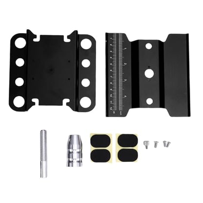 360 Degree Rotation Stable Flexible RC Car Work Stand for 1/10 1/8 Scale Simulation Climbing Vehicles Alloy (Black) - color: Black