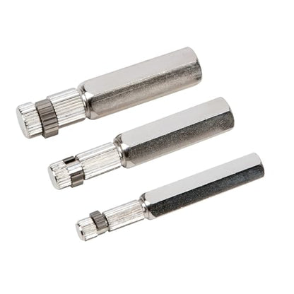 Performance Tool W83204 3 Piece Set, Hardened Steel Construction, Broken Pipe Extractor, Government-Compliant, 3/8-inch, ½-inch, and ¾-inch Pipe Capacities | Broken pipe thread removal tool. For plumbing and HVAC. Hardened steel construction. 3/8, 1/2, an