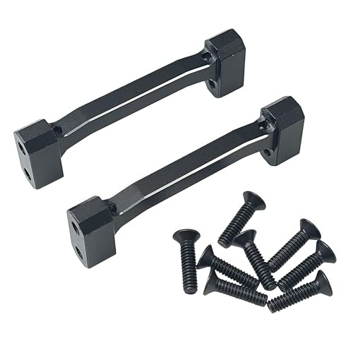 Upper Cross Brace Set for Losi 1/18 Mini LMT 4X4 Brushed Truck (Black) | Aluminum,Monster Truck,Upgrade Parts,RTR-LOS01026,LOS211047 Compatible,RC Car,CNC Machined,High Strength,Precision Fit - color: Black