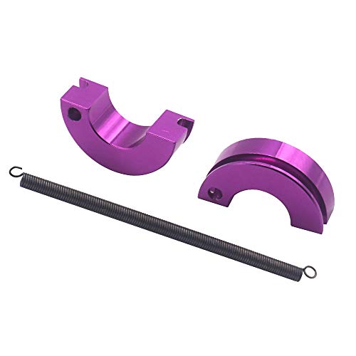 2Pack Vgoohobby Metal Engine Clutch Shoe Spring Upgrade Part Compatible with HSP Redcat Racing Himoto Traxxas 1/10 RC Nitro Racing Car Truck (Purple) - color: Purple