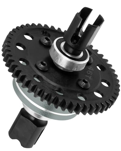 46T Upgrades Part Differential Slipper for 1/8 Outcast/Kraton/Notorious 6s BLX,1/7 Mojave/Felony 6s BLX,#45 Steel Spur Gear Slipper Clutch Diff Gear Hops Up.Titanium - color: Titanium(46t)