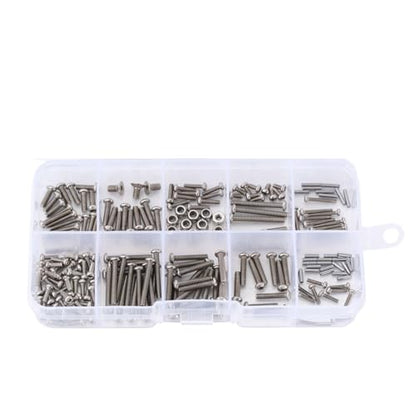 M1.6 M2 M2.5 Grade 12.9 Stainless Steel Hex Screws Nuts Hardware Kit for 1/18 RC Crawler TRX4M (4M-15)