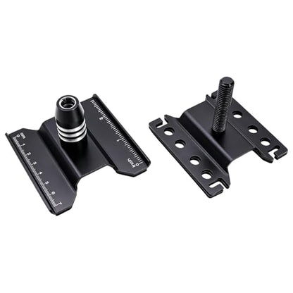 1/30 1/32 Aluminum RC Car Repair Stand Workstation 360° Rotating Tool (Black) | for Axial scx30 Redcat Ascent-32 Crawler Station Kit Display Setup Height Adjustable - color: Black