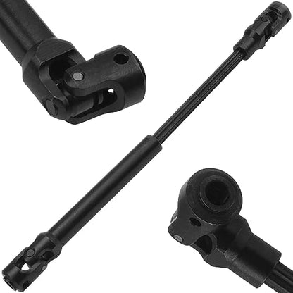 2Pcs Vgoohobby Universal Drive Shaft RC Crawler Driveshaft Compatible with Traxxas TRX4 Axial SCX10 AXI03007 Redcat Gen7 RC4WD D90 TF2 1/10 RC Crawler Car (Black,119-159mm)