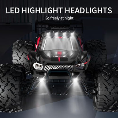 1:16 Scale 4WD High Speed Off-Road Waterproof RC Truck with Dual Batteries | dual Lipo Batteries,Hobby Grade RC car for Adults & Kids