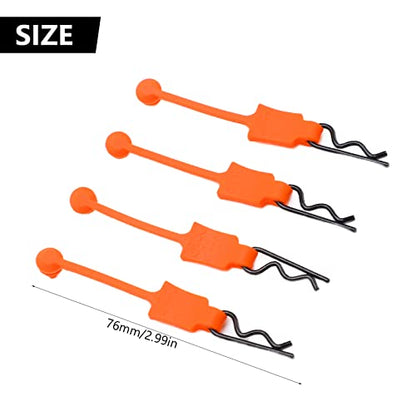 1/10 RC Body Clips, Universal Metal & Silicone Car Shell Pins, Durable Replacement Latch for Axial SCX10, ARRMA, GEN8