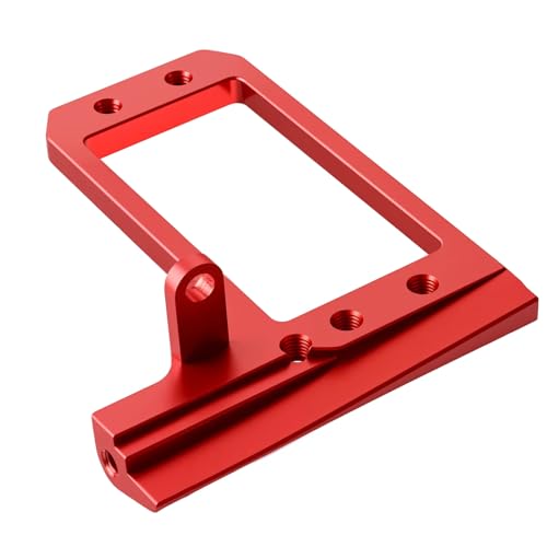 6061 Aluminum BTA Servo Mount for F10 Portal Axle, CNC Behind-The-Axle Servo Bracket & 4-Link Adapter Kit, Fits 1/10 Vanquish VS4-10 Phoenix F10 Nylon Portal & F10T Aluminum Axle Housing (Red) - color: Red Bta Servo Mount