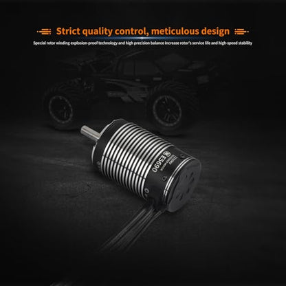 XC E5690 Sensored Brushless Motor for RC Car,3-8S Lipo,1250KV,IP67 Water Proof,Applicable to:1/6 Short Course, Monster, 1/5 Light-Duty Truck