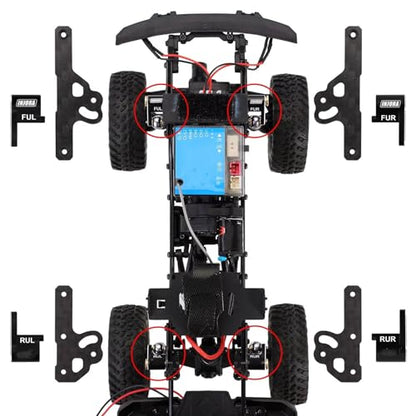 RC Cars Crawler Parts Compatible with SCX24 CNC Aluminum Shock for Flex Blades 1/24 RC Crawler Upgrade Parts Accessories
