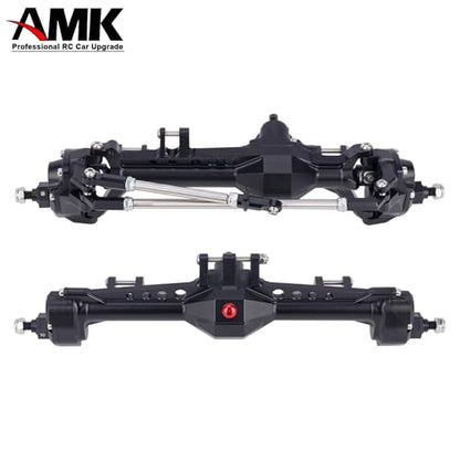 Vanquish F10 Portal Axles with CNC-Machined High-Strength Steel Gears, Aluminum CNC Vanquish F10 Axles for 1/10 RC Crawler Vanquish VS4-10 Axial SCX10 II Upgrades - color: Black