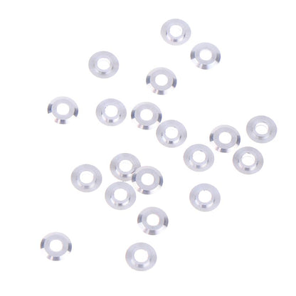 20PCS Mini Metal Washer Gasket Shim Spacers for 520 Ball Bearing Guide Wheel Roller 94768 Spare Parts for Tamiya 4WD RC Car