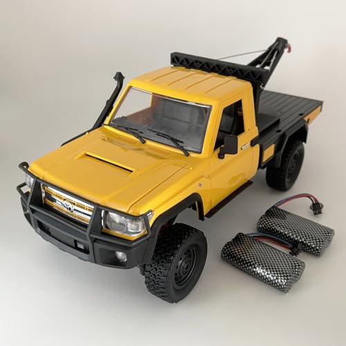 WPLDEWAN MN82T RC Rock Crawler RC Truck 4x4 1/12 Scale All Terrain | Remote Control Pickup with Crane Hook RTR Proportional Throttle Steering 280 Motor Hobby Car Adult
