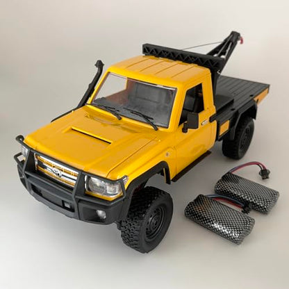 WPLDEWAN MN82T RC Rock Crawler RC Truck 4x4 1/12 Scale All Terrain | Remote Control Pickup with Crane Hook RTR Proportional Throttle Steering 280 Motor Hobby Car Adult