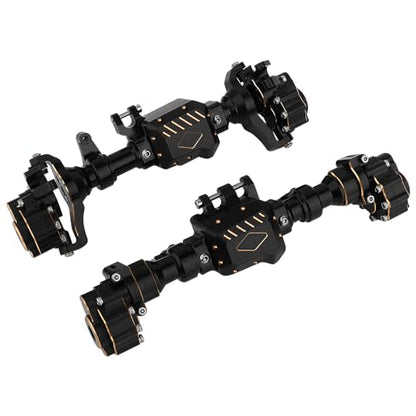 TRX4 Heavy Duty Brass+ Aluminum Portal Front Rear Axle Housing for 1/10 RC Crawler TRX-4 Defender Bronco G500 Chevrolet Metal Counterweight Upgrade Parts