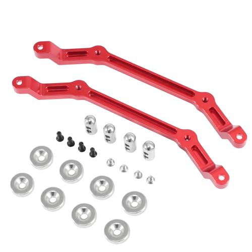 Magnetic Body Post Conversion & Lift Kit Set for 1/12 RC Crawler - Adjustable Height, Strong Magnets for MN128 MN86 G500 Upgrade (46g) (Red) - color: Red