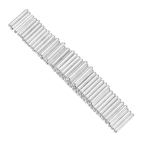 MECCANIXITY 80pcs 2mmx15mm Toys Shaft Round Rod Axles Drive Shaft for DIY RC Car Truck Boat Helicopter Model Part, Silver - size: 2mmx15mm