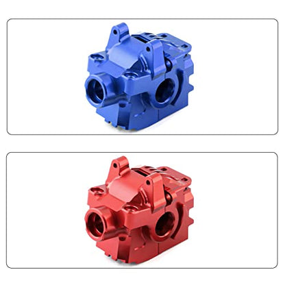 kingsea Aluminum Front Differential Gear Case Differential housing Compatible with Traxxas 1/10 Rustler Hoss Slash Stampede 4x4 XO-1 6880 RC Car, Blue - color: Blue