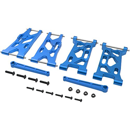 ShareGoo Metal Front & Rear Suspension Arms A-Arms Set Compatible with 1/10 Losi Tenacity TT Pro 4WD SCT DB Pro Course Truck Lasernut ULTRA4 U4 Buggy,Replace of LOS234016 LOS234017 (Blue)