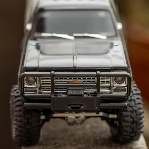 Front Bumper Aluminum Winch for Traxxas 1/18 TRX4M High Trail K10 F150 Upgrade Parts RC Crawler Car