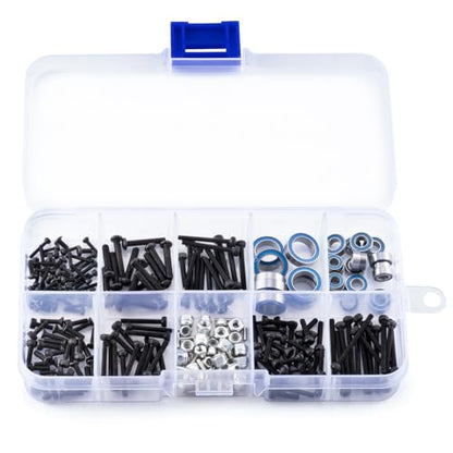 RC Screw Kit Screws Sealed Bearing Kits Set with Storage Case | Upgrade Parts, For Redcat 1/18 Ascent-18, Rock Crawler Car