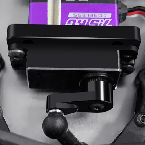 QUE-T Aluminium Servo Mount with Servo Arm for LOSI 1/16 Mini-B 2WD Buggy