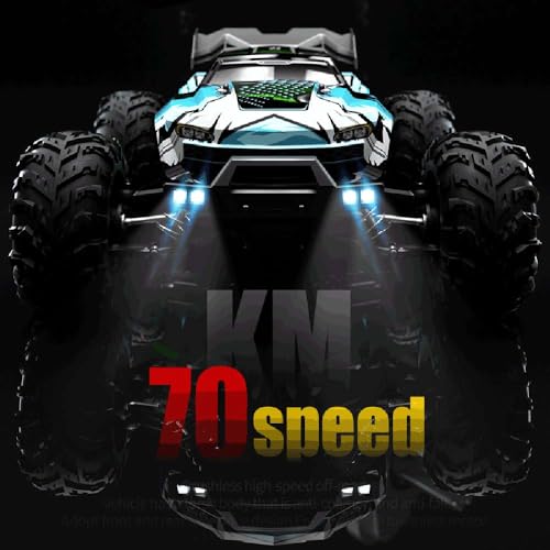 X-Verse 16102PRO 1:16 Fast Brushless RC Car for Adults, Max 45 mph, Off Road Remote Control Truck, 4WD High Speed Drift RC Car, All Terrain RC Truggy(3 Battery) - color: 16102pro (Yellow)